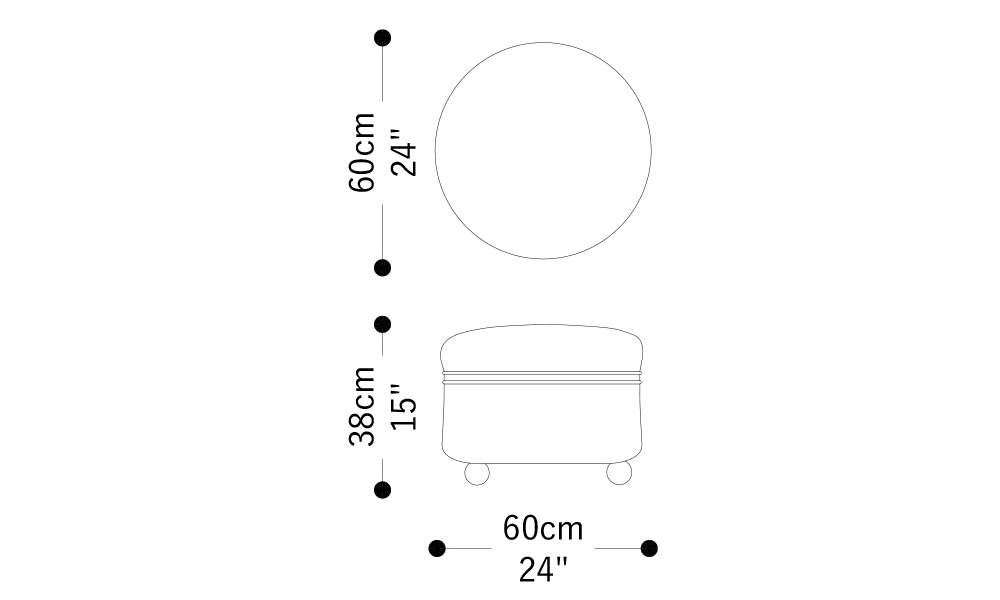 Imagem das dimensões principais do produto